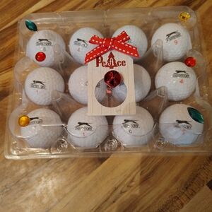Slazenger White Golf Balls Set with Decorative Packaging